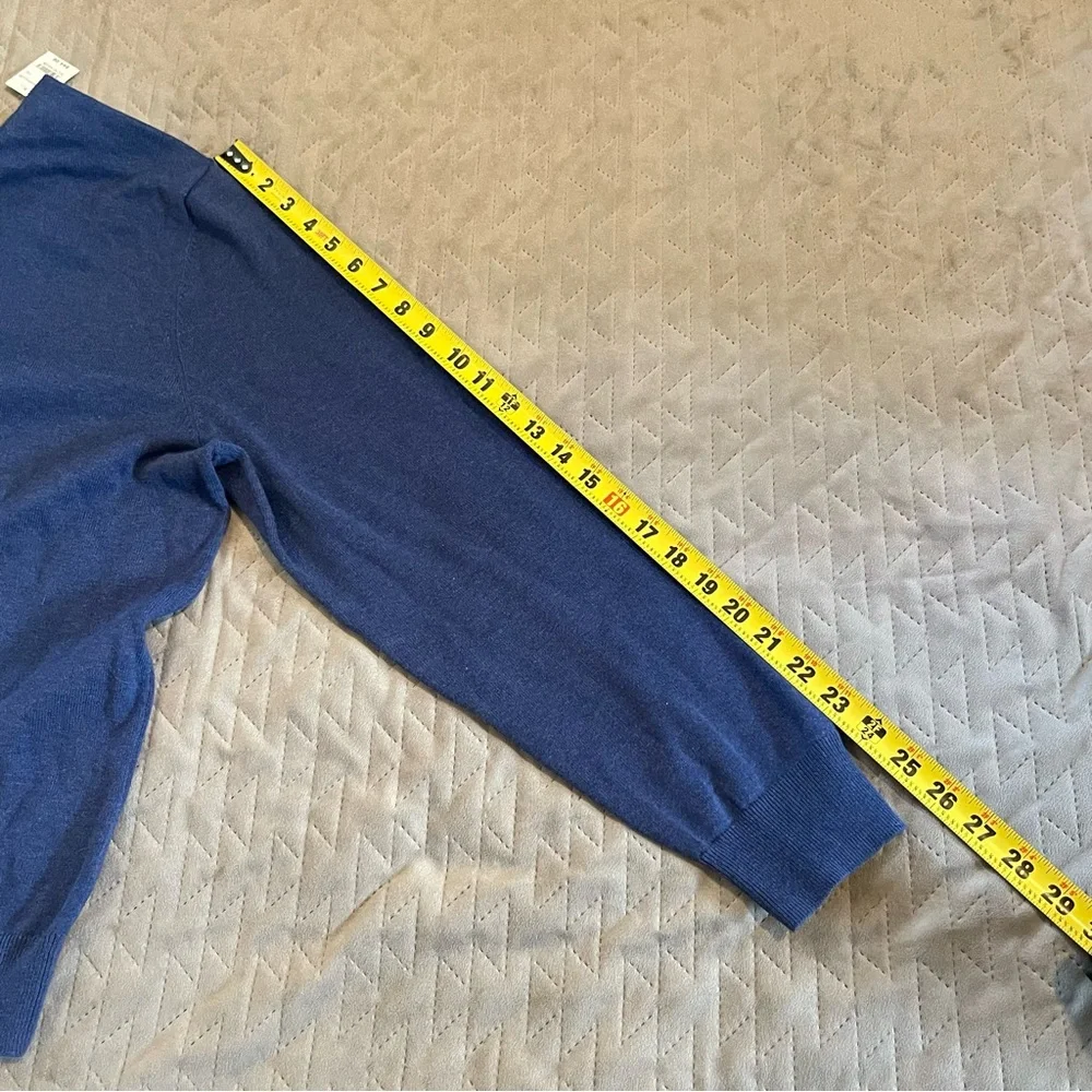 Jos A Banks Traveler 1/4 zip pima cotton‎ sweater mens XL NWT blue